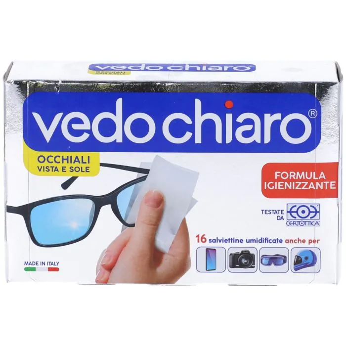 Vedo Chiaro Salviettine Per La Pulizia Degli Occhiali 16 Pezzi Vedo Chiaro Salviettine Per La Pulizia Degli Occhiali 16 Pezzi
