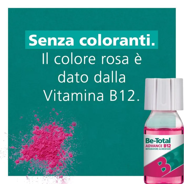 Be-Total Advance B12 Integratore Alimentare 50+ Anni Maxi Formato da 30 Flaconcini