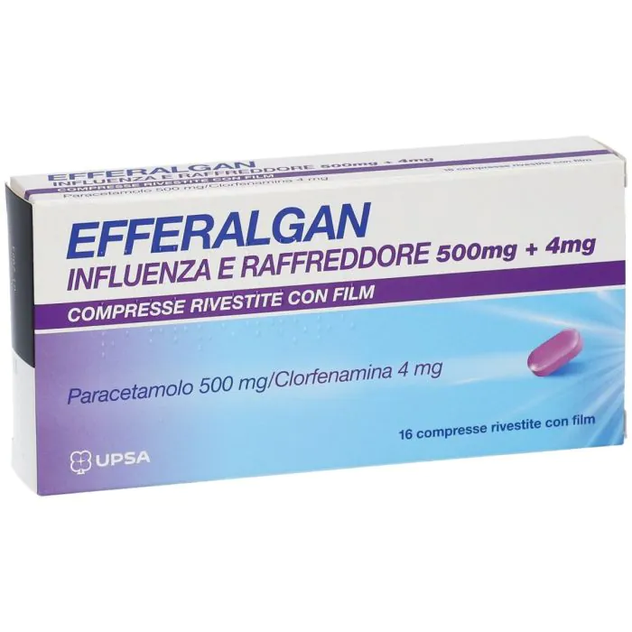 Efferalgan Influenza e Raffreddore 16 Compresse Efferalgan Influenza e Raffreddore 16 Compresse