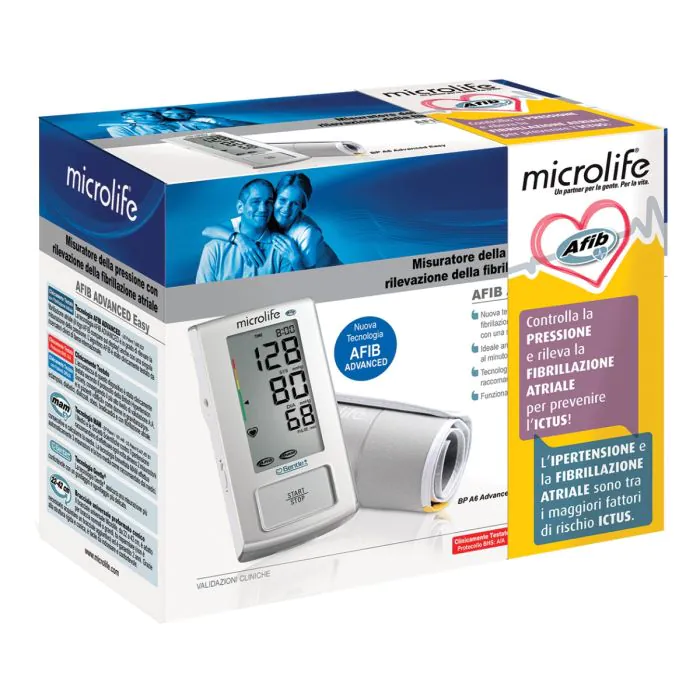 Microlife AFIB Advanced Easy Misuratore Automatico Pressione Arteriosa Microlife AFIB Advanced Easy Misuratore Automatico Pressione Arteriosa