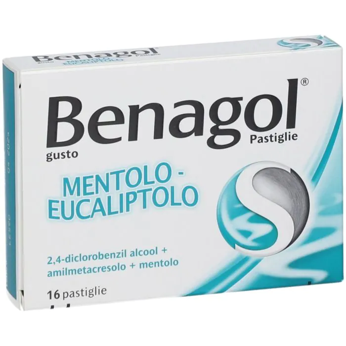 Benagol Pastiglie Mentolo Eucalipto Antisettico Cavo Orale 16 Pastiglie
