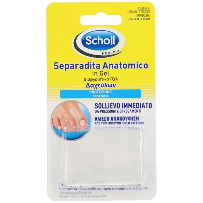Scholl Separadita Piedi Anatomico In Gel per le Dita dei Piedi Scholl Separadita Piedi Anatomico In Gel per le Dita dei Piedi