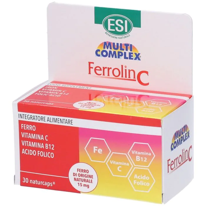 Esi Ferrolin C Integratore Ferro 30 Capsule Esi Ferrolin C Integratore Ferro 30 Capsule