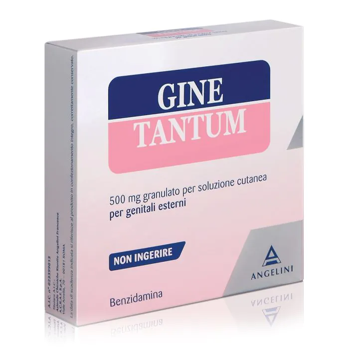 Ginetantum Granulato 500 mg Benzidamina cloridrato 10 Bustine Vaginali Ginetantum Granulato 500 mg Benzidamina cloridrato 10 Bustine Vaginali