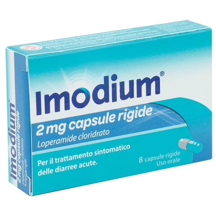Imodium 2 mg Loperamide Cloridrato Trattamento Diarrea 8 Capsule Rigide Imodium 2 mg Loperamide Cloridrato Trattamento Diarrea 8 Capsule Rigide