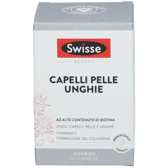 Swisse Capelli Pelle Unghie Integratore Biotina 60 Compresse