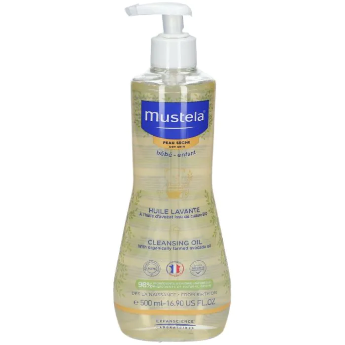 Mustela Olio da Bagno Detergente Pelle Secca 500 ml