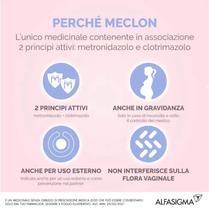 Meclon Crema Vaginale 20%+ 4% Tubo 30 g + 6 Applicatori Monouso