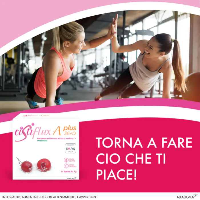 Cistiflux A Plus 36 + D Integratore Vie Urinarie 14 Bustine