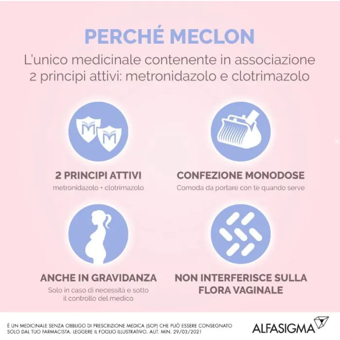 Meclon Ovuli 100 mg + 500 mg 10 Ovuli Vaginali