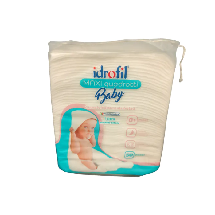 Idrofil Maxi Quadrotti Baby 50 Pezzi