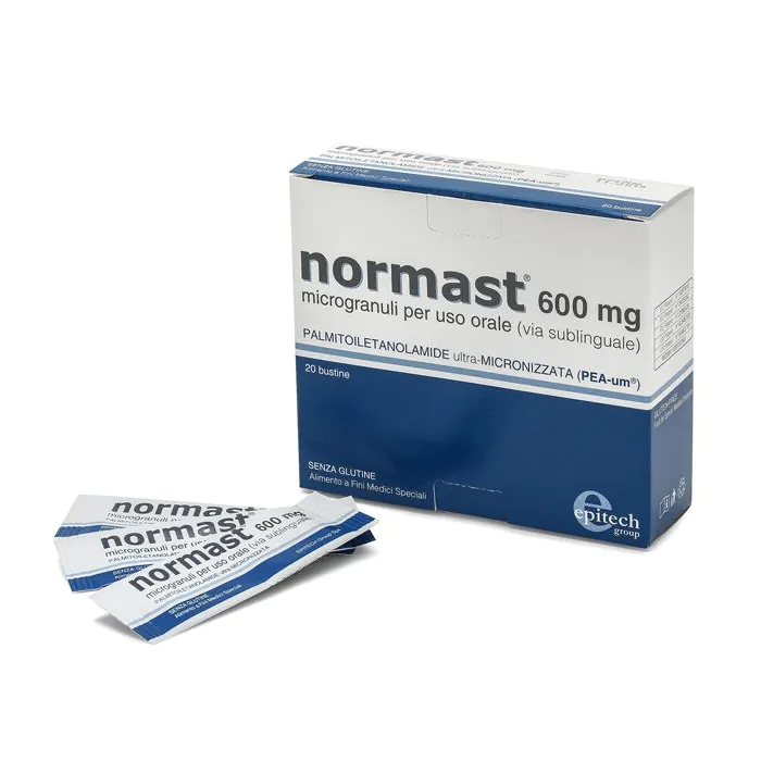 Normast 600 mg Integratore con Palmitoiletanolamide 20 Bustine Normast 600 mg Integratore con Palmitoiletanolamide 20 Bustine