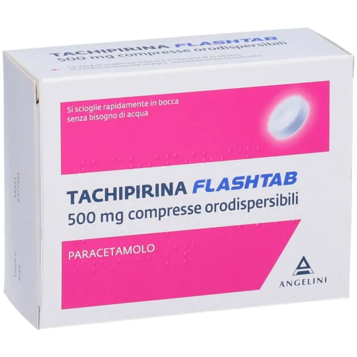 Tachipirina Flashtab 500 mg Paracetamolo 16 Compresse Tachipirina Flashtab 500 mg Paracetamolo 16 Compresse