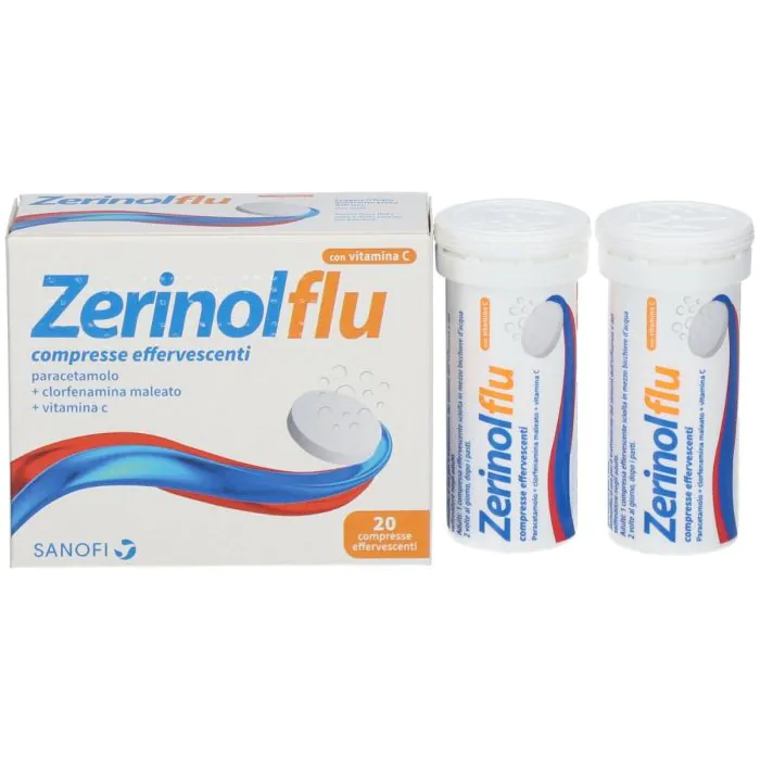 Zerinolflu Effervescente Analgesico e Antipiretico 20 Compresse Effervescenti