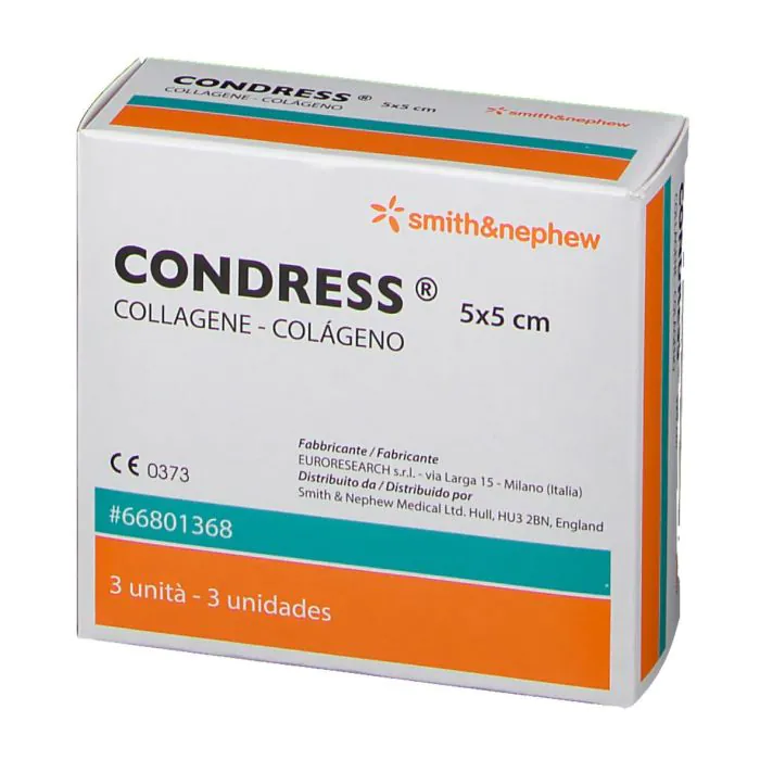 Condress Collagene Equino 5x5cm 3 Pezzi