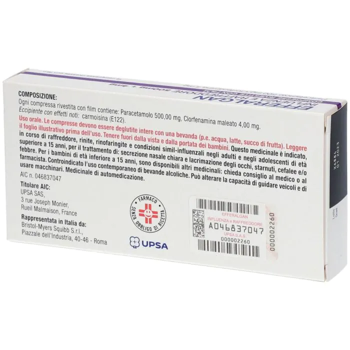 Efferalgan Influenza e Raffreddore 16 Compresse