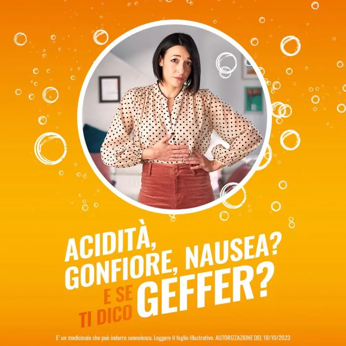 Geffer Antiacido contro Bruciore di Stomaco e Nausea 24 Bustine