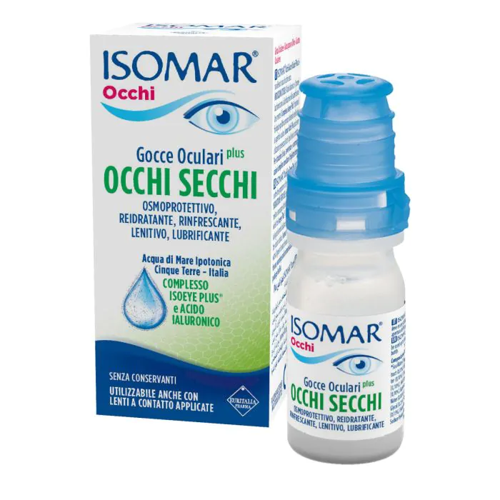 Isomar Plus Gocce Oculari per Occhi Secchi Senza Conservanti 10 ml