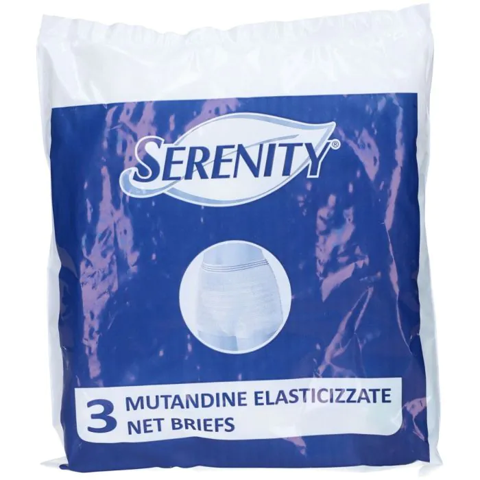 Serenity Mutandina Elastica A Rete Per Pannoloni Taglia XL 3 Pezzi