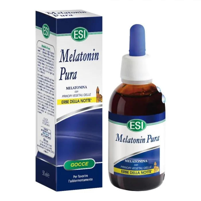Esi Melatonin Pura Gocce Erbe della Notte Integratore Sonno Tranquillo 50 ml