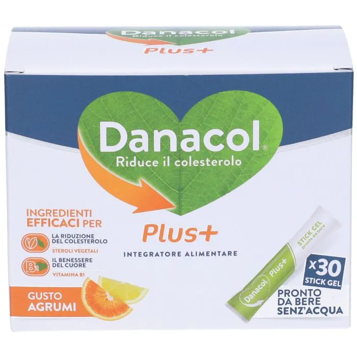 Danacol Plus+ Integratore Colesterolo 30 Stick Danacol Plus+ Integratore Colesterolo 30 Stick