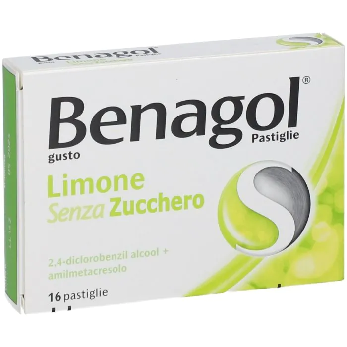 Benagol Pastiglie Limone Senza Zucchero Antisettico Cavo Orale 16 Pastiglie