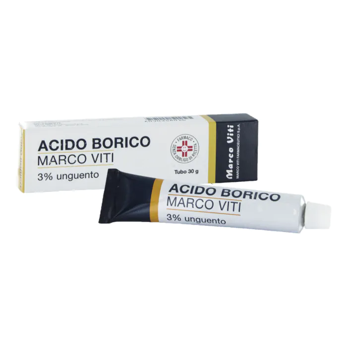 Acido Borico Marco Viti 3% Unguento Antisettico Tubo 30 g Acido Borico Marco Viti 3% Unguento Antisettico Tubo 30 g