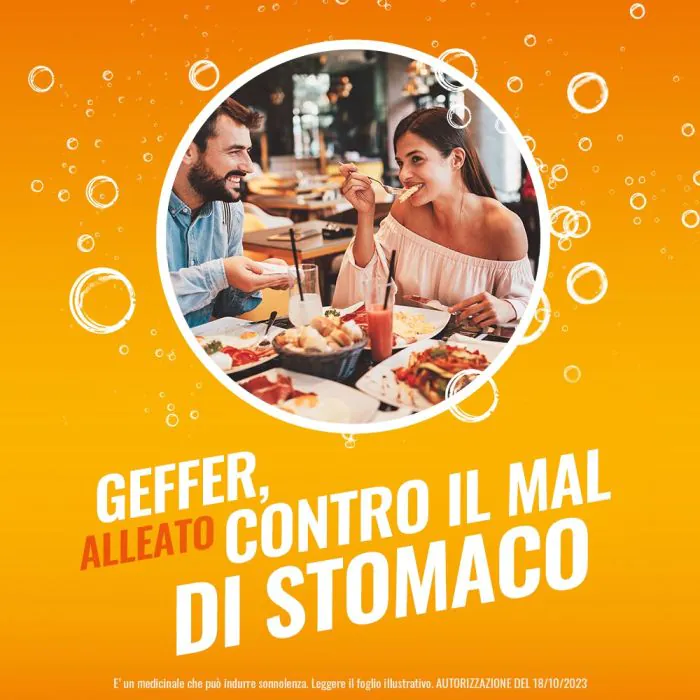 Geffer Antiacido contro Bruciore di Stomaco e Nausea 24 Bustine