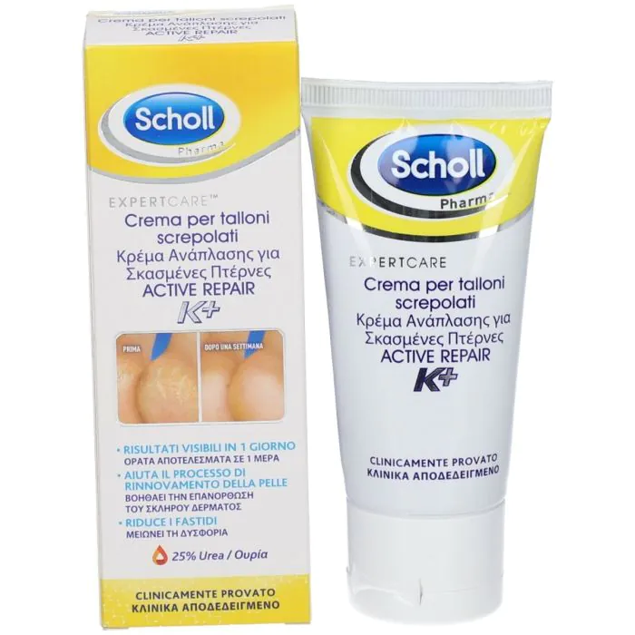 Scholl Crema Talloni Screpolati Active Repair K+ 60 ml Scholl Crema Talloni Screpolati Active Repair K+ 60 ml