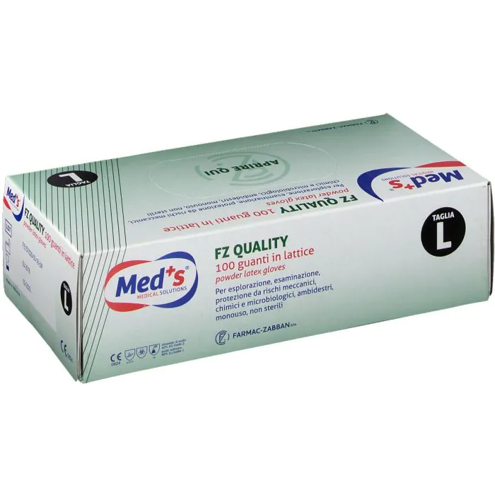 Med's Guanti in Lattice Monouso Misura L 100 Pezzi