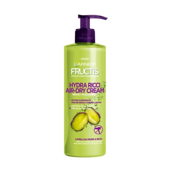 Garnier fructis hydra ricci air dry cream trattamento da mossi a ricci 400 ml