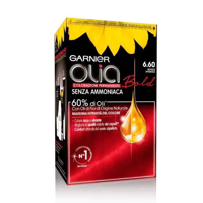 GARNIER - Olia - Tintura per capelli n. 6.60 Rosso intenso GARNIER - Olia - Tintura per capelli n. 6.60 Rosso intenso