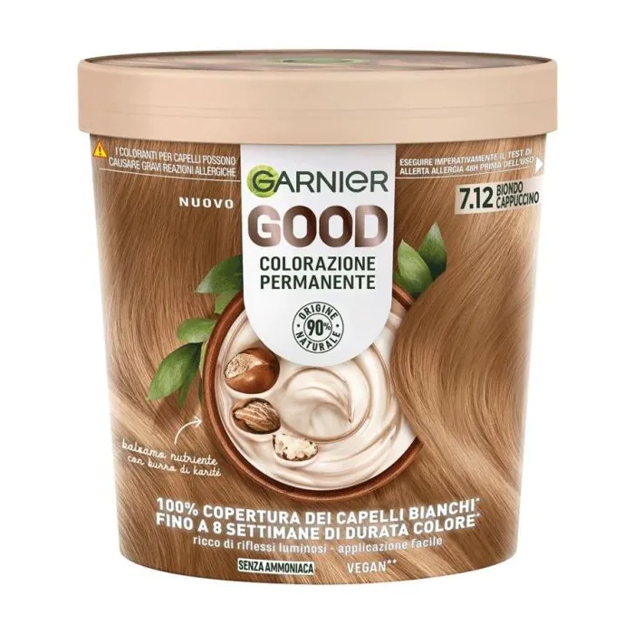 GARNIER - Good - Colorazione permanente senza ammoniaca n.7.12 Biondo Cappuccino GARNIER - Good - Colorazione permanente senza ammoniaca n.7.12 Biondo Cappuccino