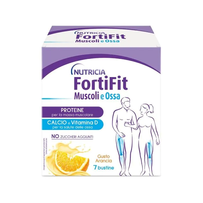 Nutricia Fortifit Muscoli e Ossa integratore Gusto Arancia 7 Bustine