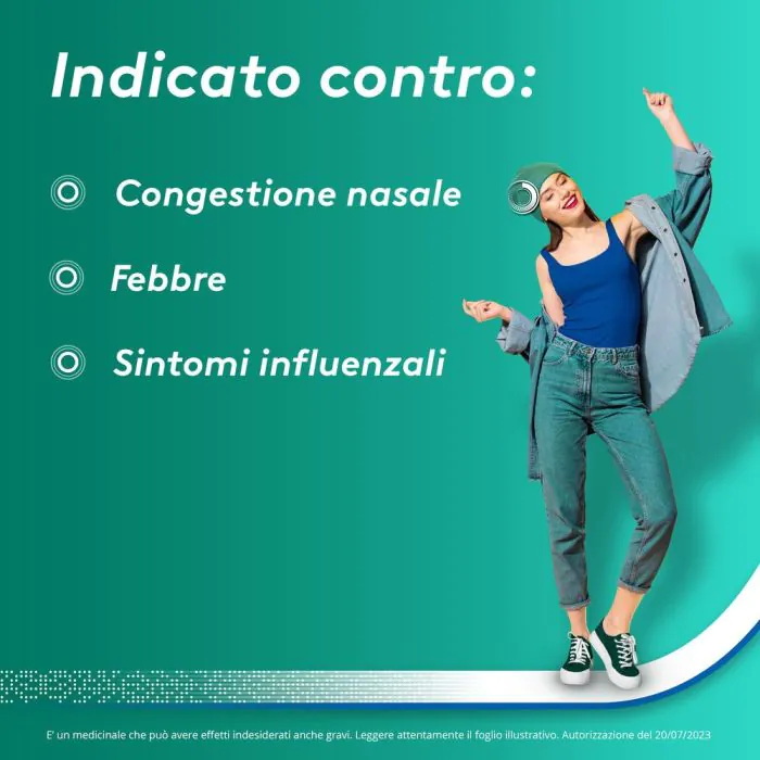 Aspirina Influenza e Naso Chiuso Decongestionante 10 Bustine