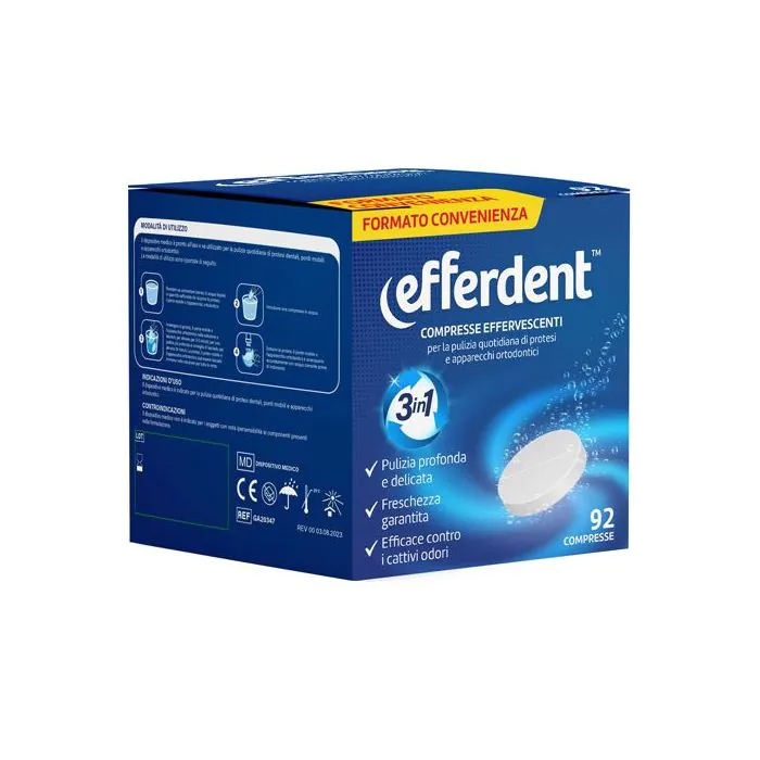 Efferdent 92 Compresse Effervescenti Protesi/Apparecchi Ortodontici Efferdent 92 Compresse Effervescenti Protesi/Apparecchi Ortodontici