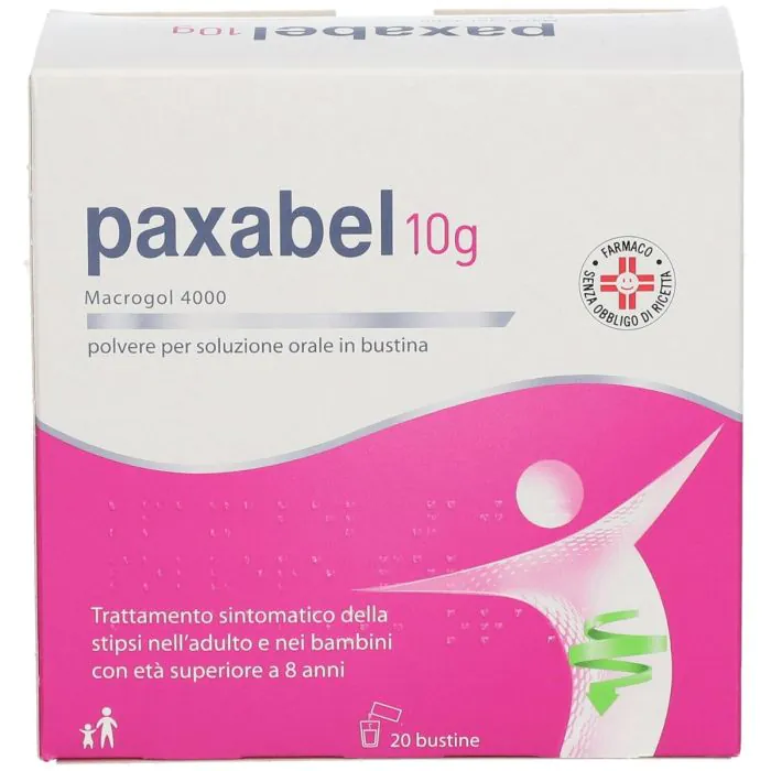 Paxabel 10g Macrogol 4000 Polvere Soluzione Orale 20 Bustine