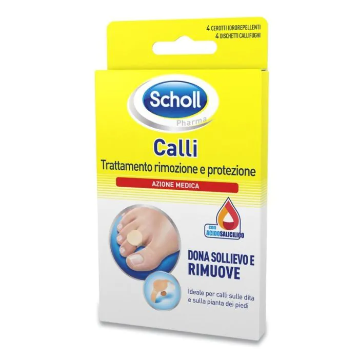 Scholl Cerotti Callifughi Rimozione e Protezione Calli 4 Cerotti