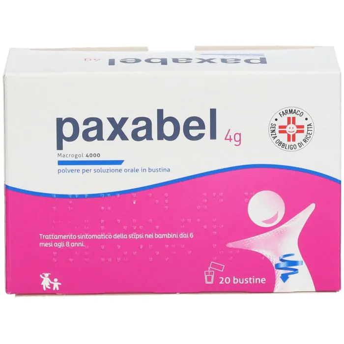 Paxabel 4g Macrogol 4000 Polvere Soluzione Orale 20 Bustine Paxabel 4g Macrogol 4000 Polvere Soluzione Orale 20 Bustine