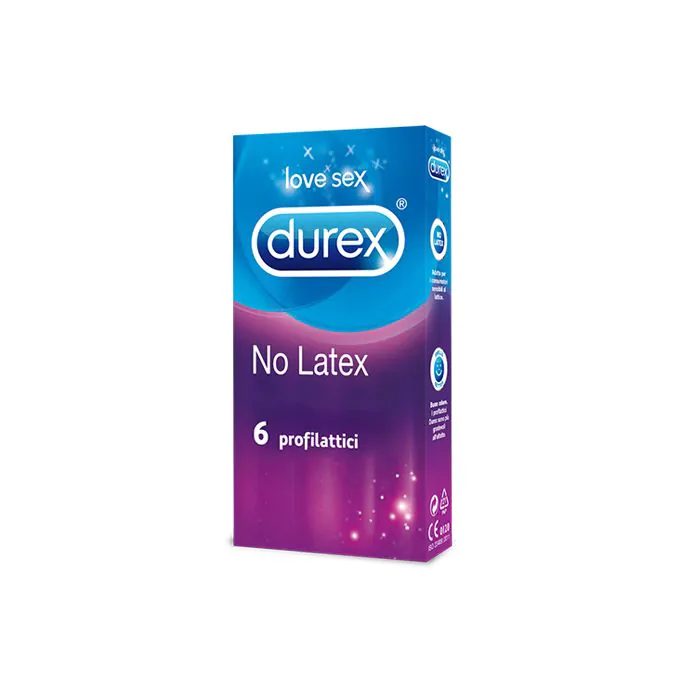 Durex No Latex Profilattico Non in Lattice 6 Pezzi Durex No Latex Profilattico Non in Lattice 6 Pezzi