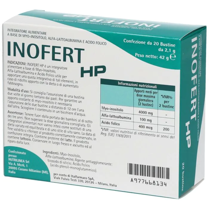 Inofert HP Integratore di Acido Folico e Inositolo 20 Bustine