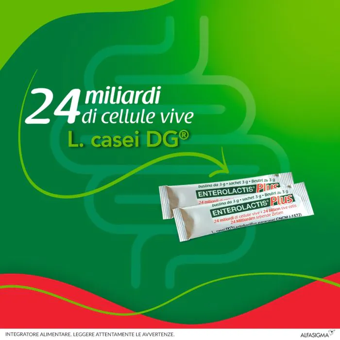 Enterolactis Plus Integratore con Fermenti Lattici 14 Bustine