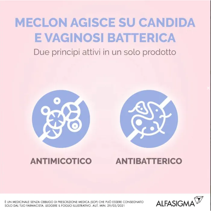 Meclon Crema Vaginale 20%+ 4% Tubo 30 g + 6 Applicatori Monouso