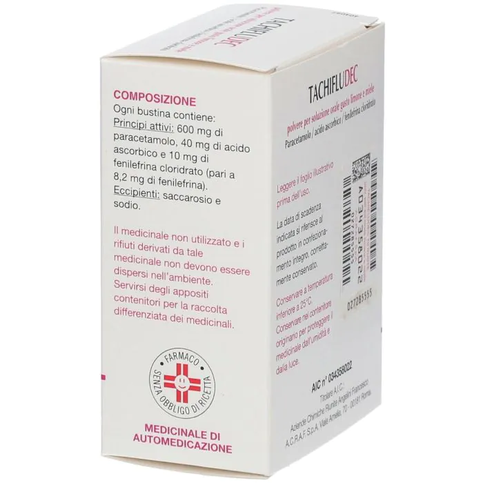 Tachifludec Limone E Miele Polvere Per Soluzione Orale 10 Bustine