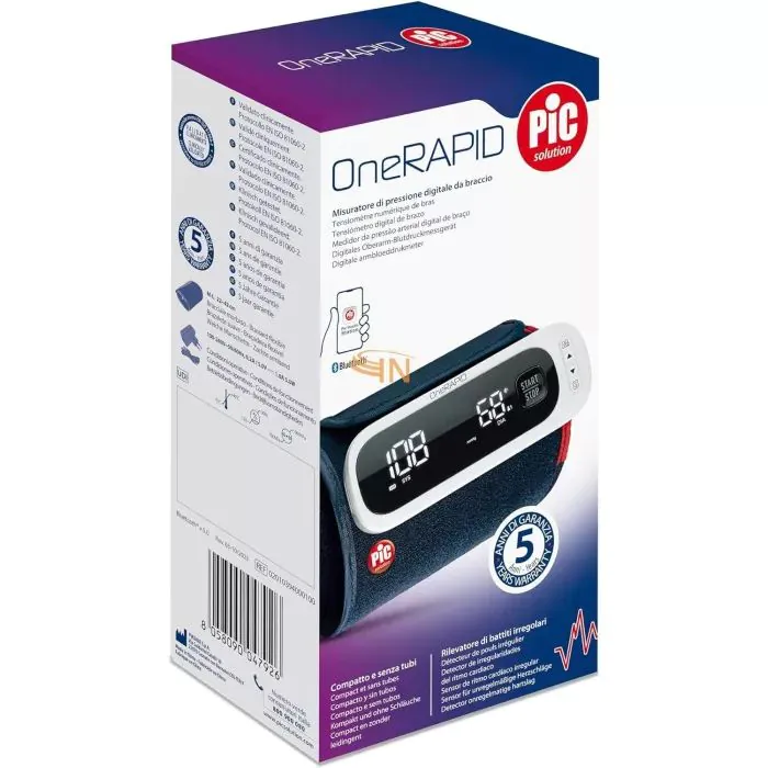 Pic One Rapid Misuratore Pressione Da Braccio Senza Fili 1 Pezzo Pic One Rapid Misuratore Pressione Da Braccio Senza Fili 1 Pezzo