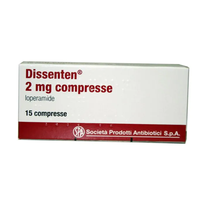 Dissenten 2mg Loperamide cloridrato Diarrea 15 Compresse Dissenten 2mg Loperamide cloridrato Diarrea 15 Compresse