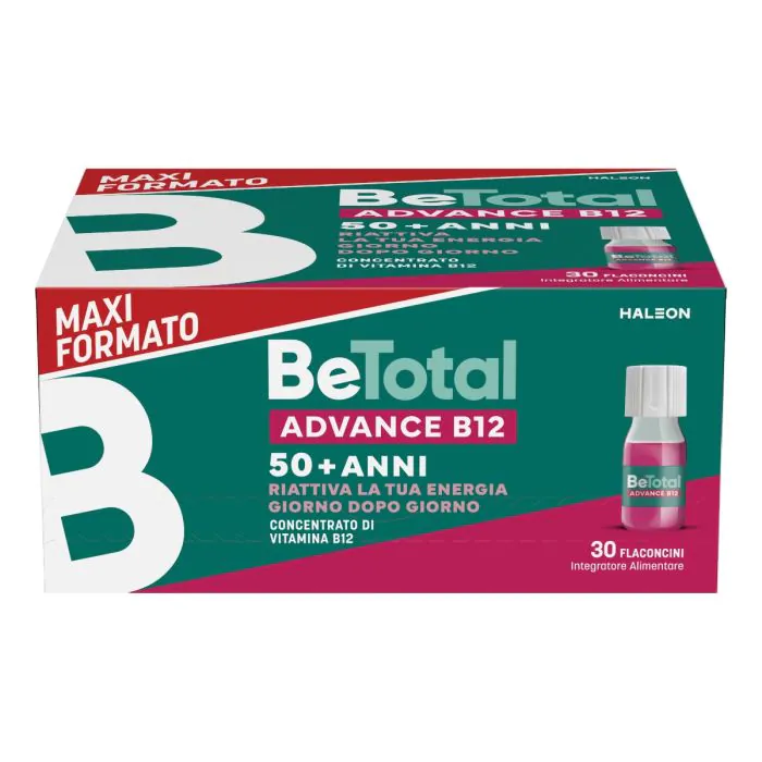 Be-Total Advance B12 Integratore 50+ Anni - 30 Flaconcini 7 ml Be-Total Advance B12 Integratore 50+ Anni - 30 Flaconcini 7 ml