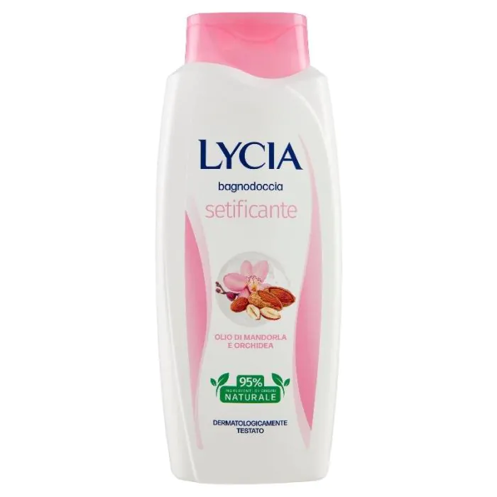 LYCIA - Olio di Mandorla e Orchidea - Bagnodoccia setificante 750 ml LYCIA - Olio di Mandorla e Orchidea - Bagnodoccia setificante 750 ml