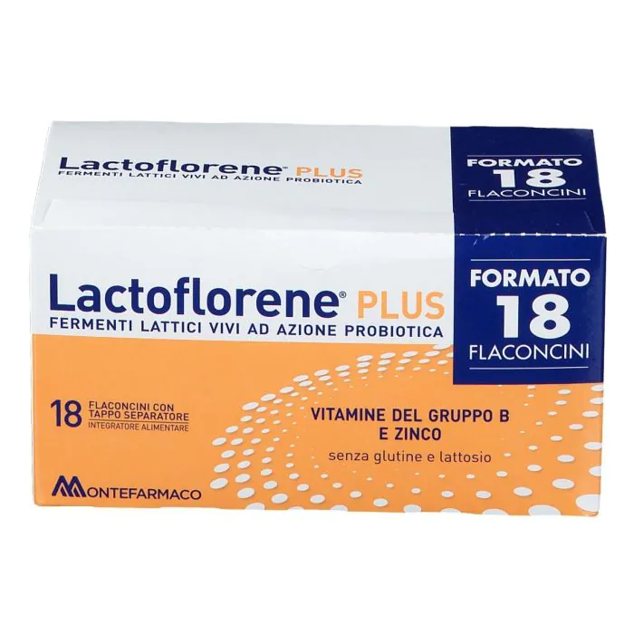 Lactoflorene Plus Integratore Fermenti Lattici Vivi 18 Flaconcini 10 ml Lactoflorene Plus Integratore Fermenti Lattici Vivi 18 Flaconcini 10 ml