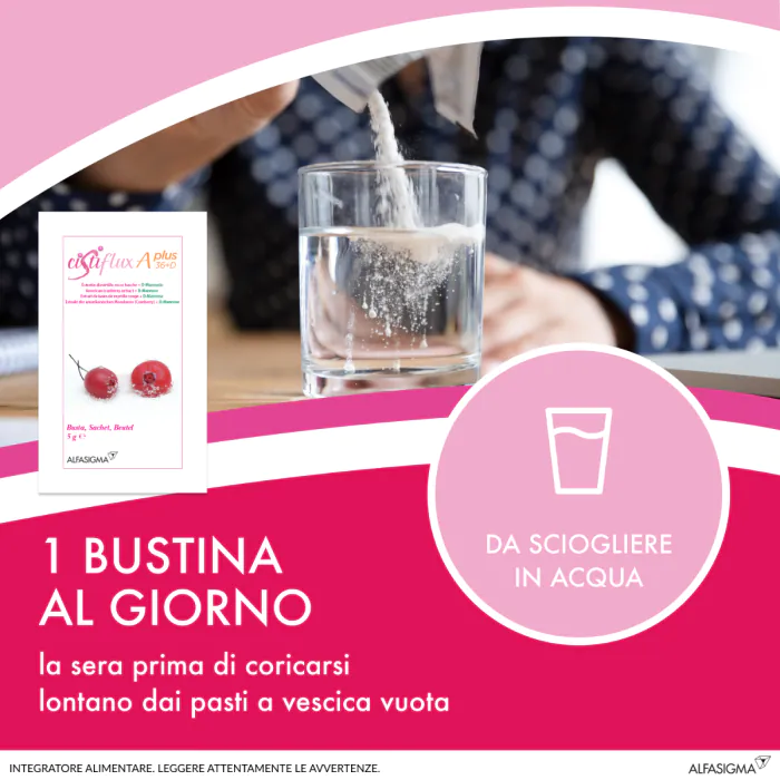 Cistiflux A Plus 36 + D Integratore Vie Urinarie 14 Bustine
